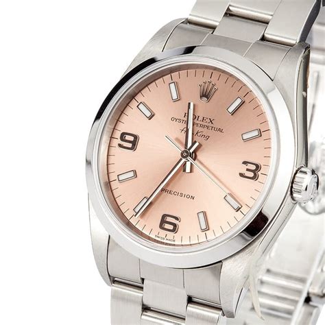 rolex air king salmon dial|air king 14000 review.